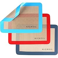 Small Silicone Baking Mats Quarter Sheet Baking Mats Non Stick Silicone Liners, BPA Free, Professional Grade Silicon Baking S