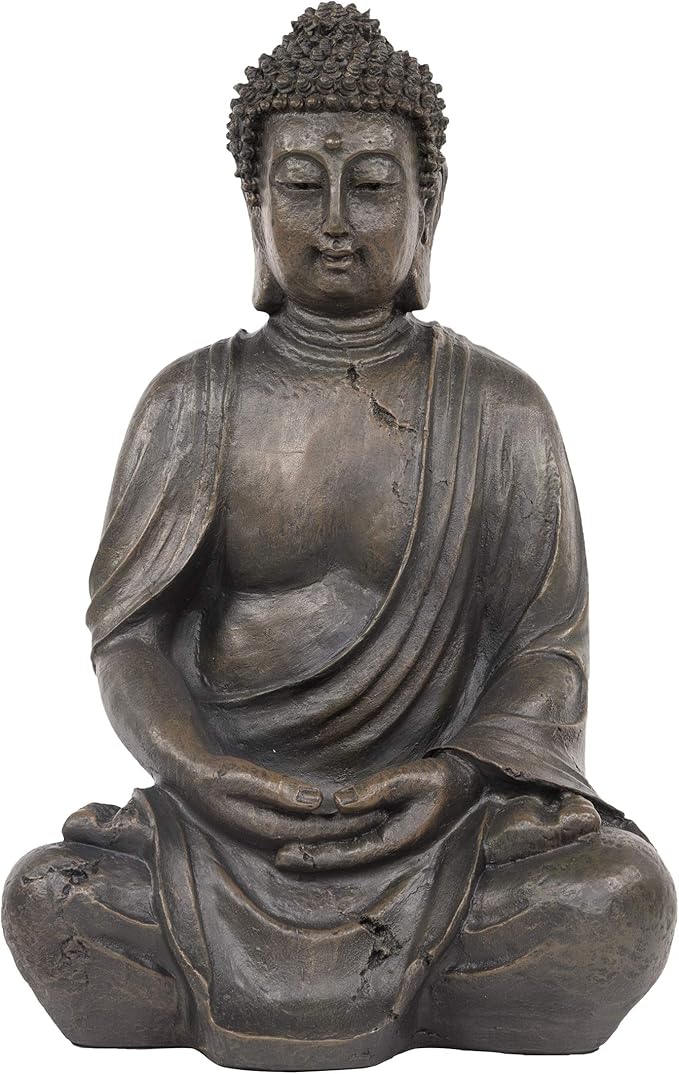 Alpine Meditating Buddha Statue, 15 Inch Tall Amazon.ca Patio, Lawn