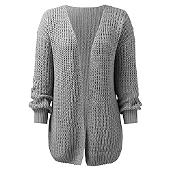 ADJHDFH Sweaters For Women Trendy Womens Open Front