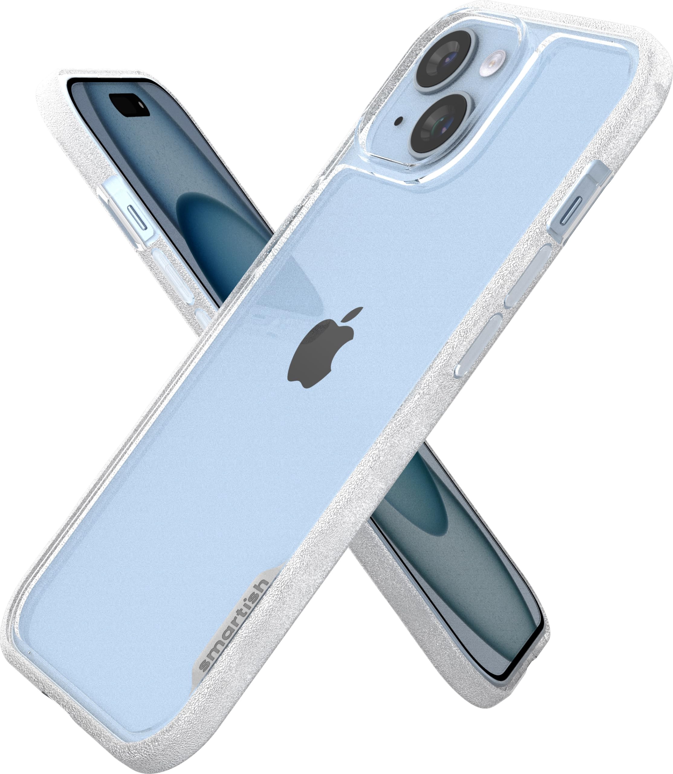 Smartish iPhone 15 Slim Case - Gripmunk - [Lightweight + Protective] Thin Grip Cover with Drop Protection - Clearly Clear