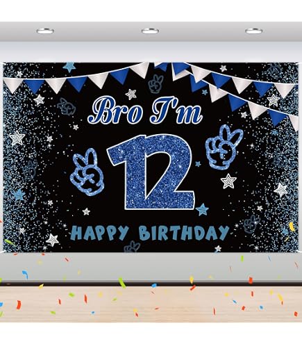 Wonmelody "Bruh Its My Birthday" Backdrop Banner - 5ft X 3ft Blue Vinyl Party Decor - View #2