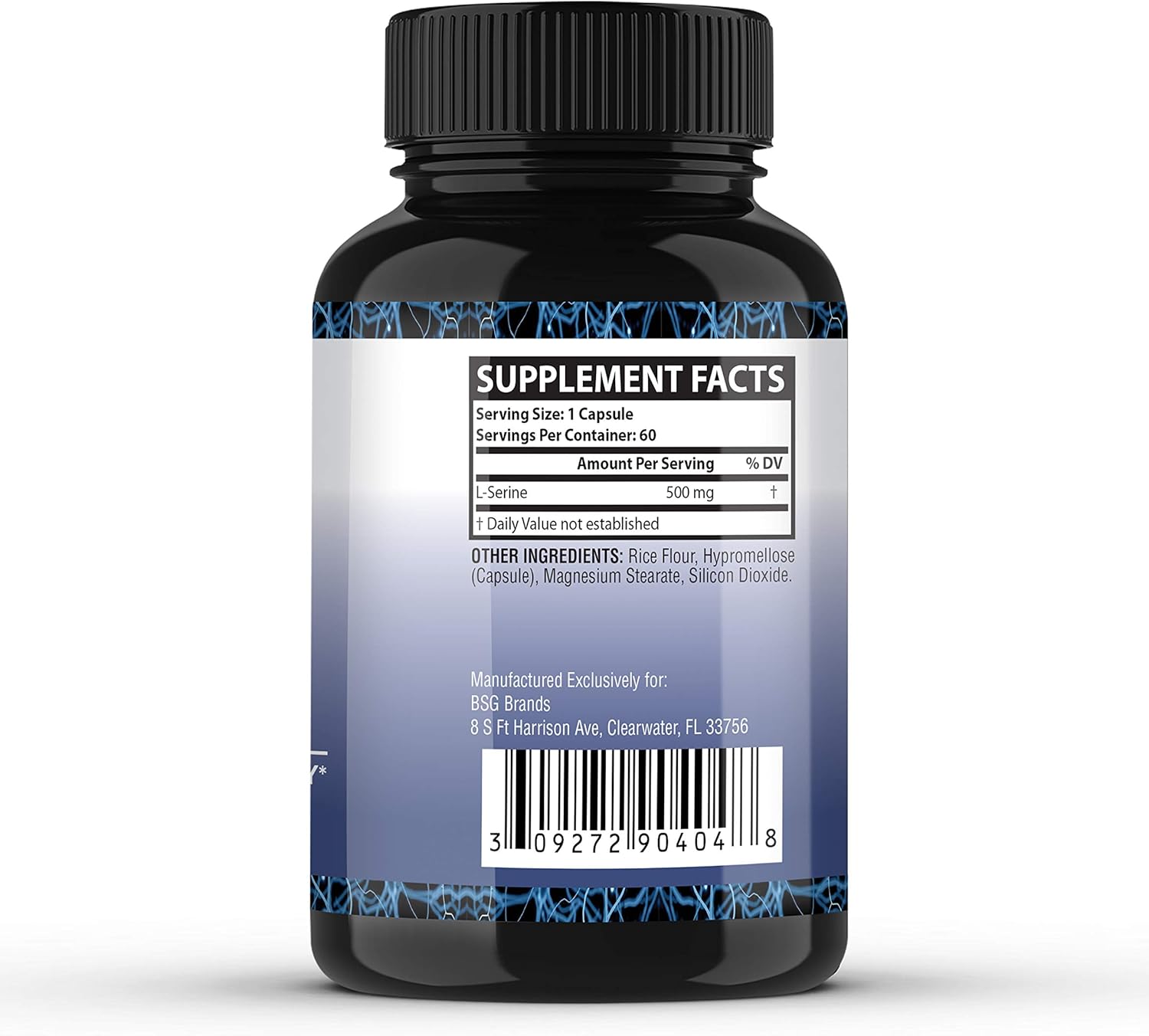 L Serine Brain Supplement (60 Capsules) Extra Strength Natural