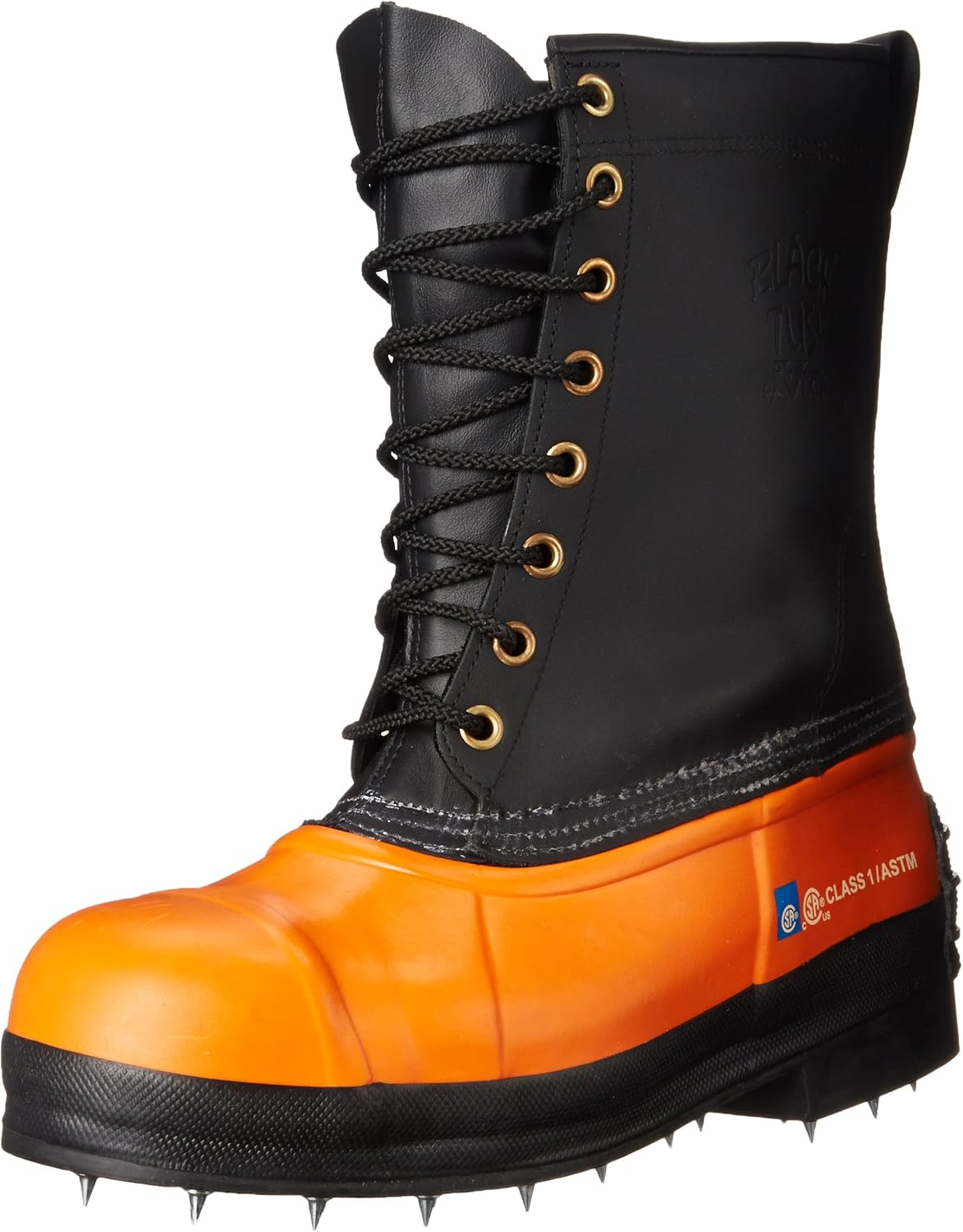 Viking Footwear Black Tusk Caulk Waterproof Steel Toe Boot Amazon.ca