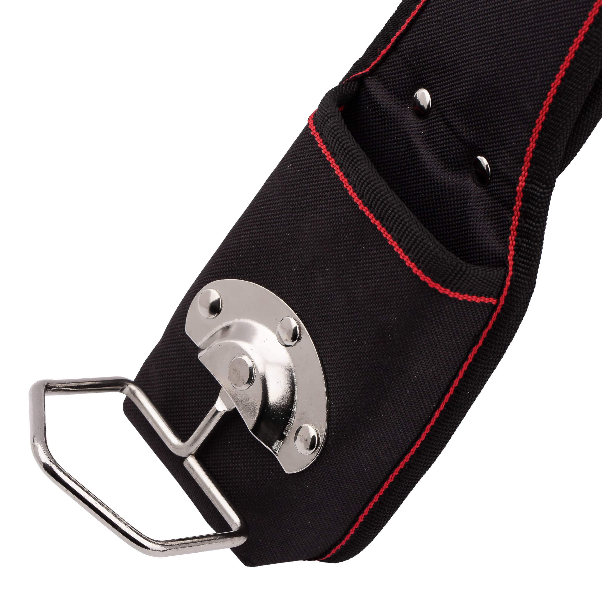 MIVOS Hammer Bag - Hammer Holder for Belt with Movable Steel Bracket - Hammer Pendant with Belt Loop - Hammer Holster for Roofers and Carpenters - Hammer Carrier