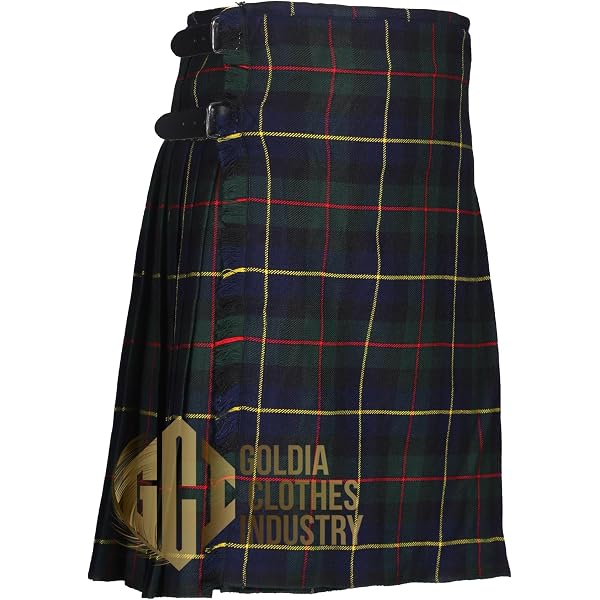 Gonna Scozzese Davidson Tartan Kilt 8 Iarde – Su Misura – Abbigliamento Tradizionale Unisex