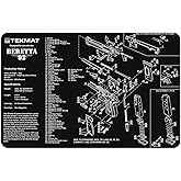TekMat Gun Cleaning Mat for use with Beretta 92-M9 , Black