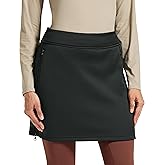 MoFiz Womens Winter Skirts Warm Insulated Skirts Fleece Lined Snow Skirt for Hiking Golf Running Outdoor