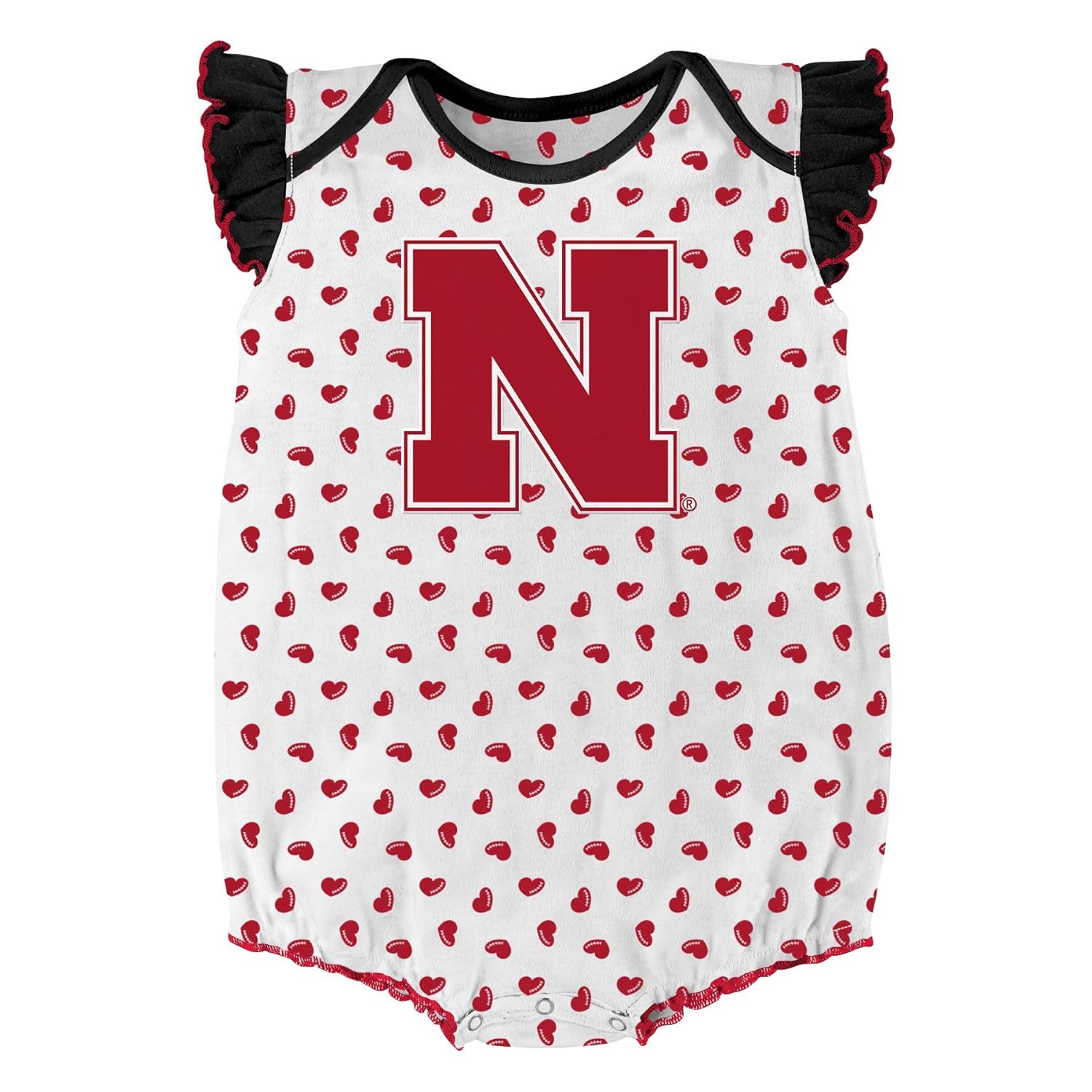 NCAA by Outerstuff NCAA boys Heart Fan 2 Piece Onesie Set