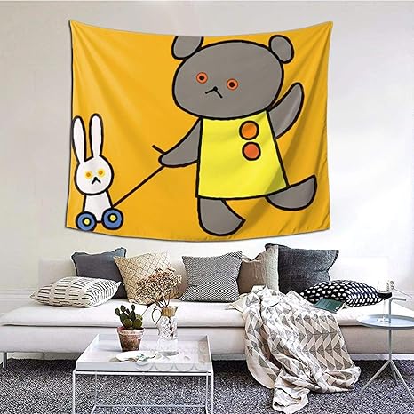 Amazon Co Jp 新品 こぐまちゃん 2 人気 タペストリー 装飾用品 部屋や窓の飾り 壁掛け布 おしゃれ 北欧ins リビングルーム ベッドルーム 壁飾り 自然風景 布ポスター 壁掛け 漫画 アニメ 装飾布 ホーム キッチン