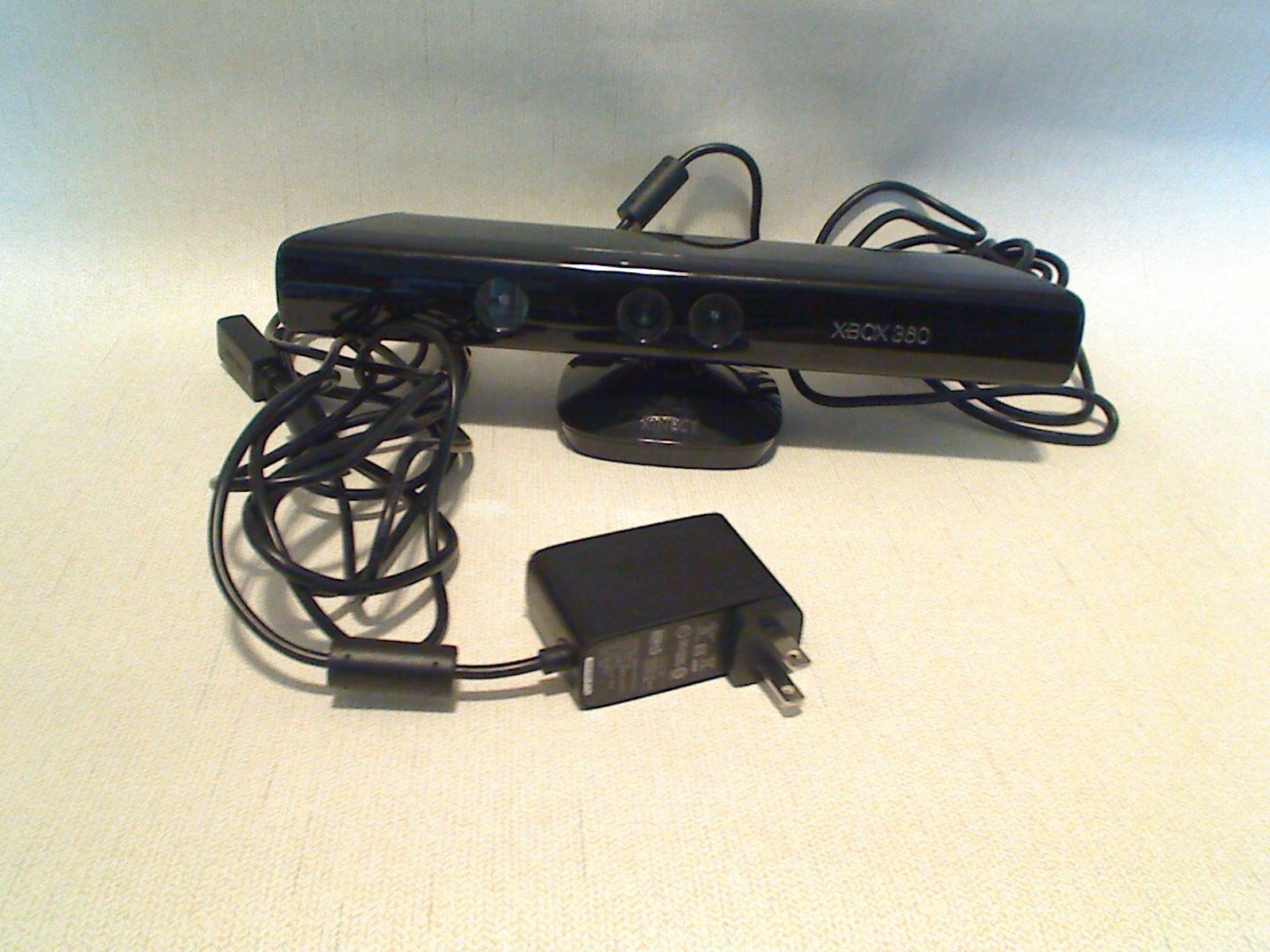 XBOX 360 Microsoft Kinect Sensor Bar Only Black 1414 Wired Motion Sensor Camera
