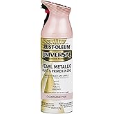Rust-Oleum 301537 Universal All Surface Pearl Metallic Spray Paint, 11 oz, Champagne Pink