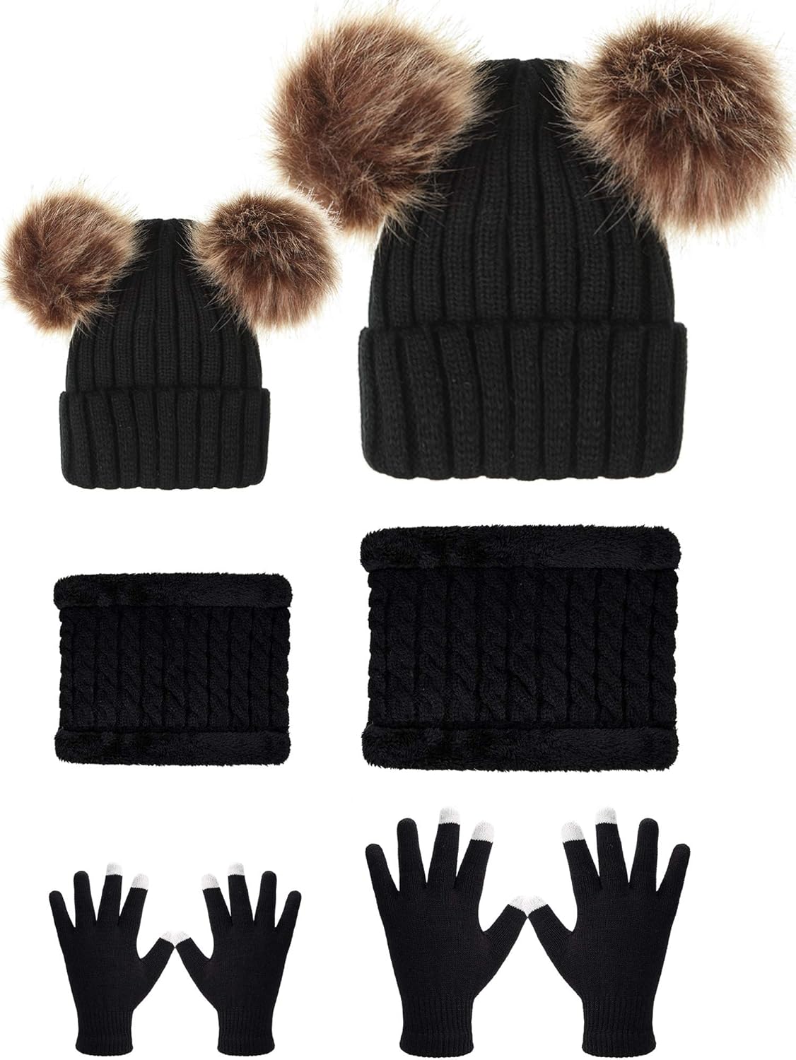 child's hat scarf and glove set