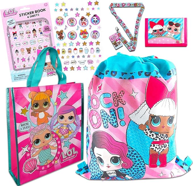 LOL Dolls Tote Bag Set Bundle with LOL Tote, LOL Sling