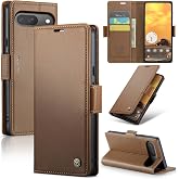 Taneny Wallet Case for Google Pixel 10/Google Pixel 10 Pro, Magnetic Flip Case with RFID Blocking Card Holder Kickstand for Women Men, Shockproof Durable Protective Phone Cover (Brown)