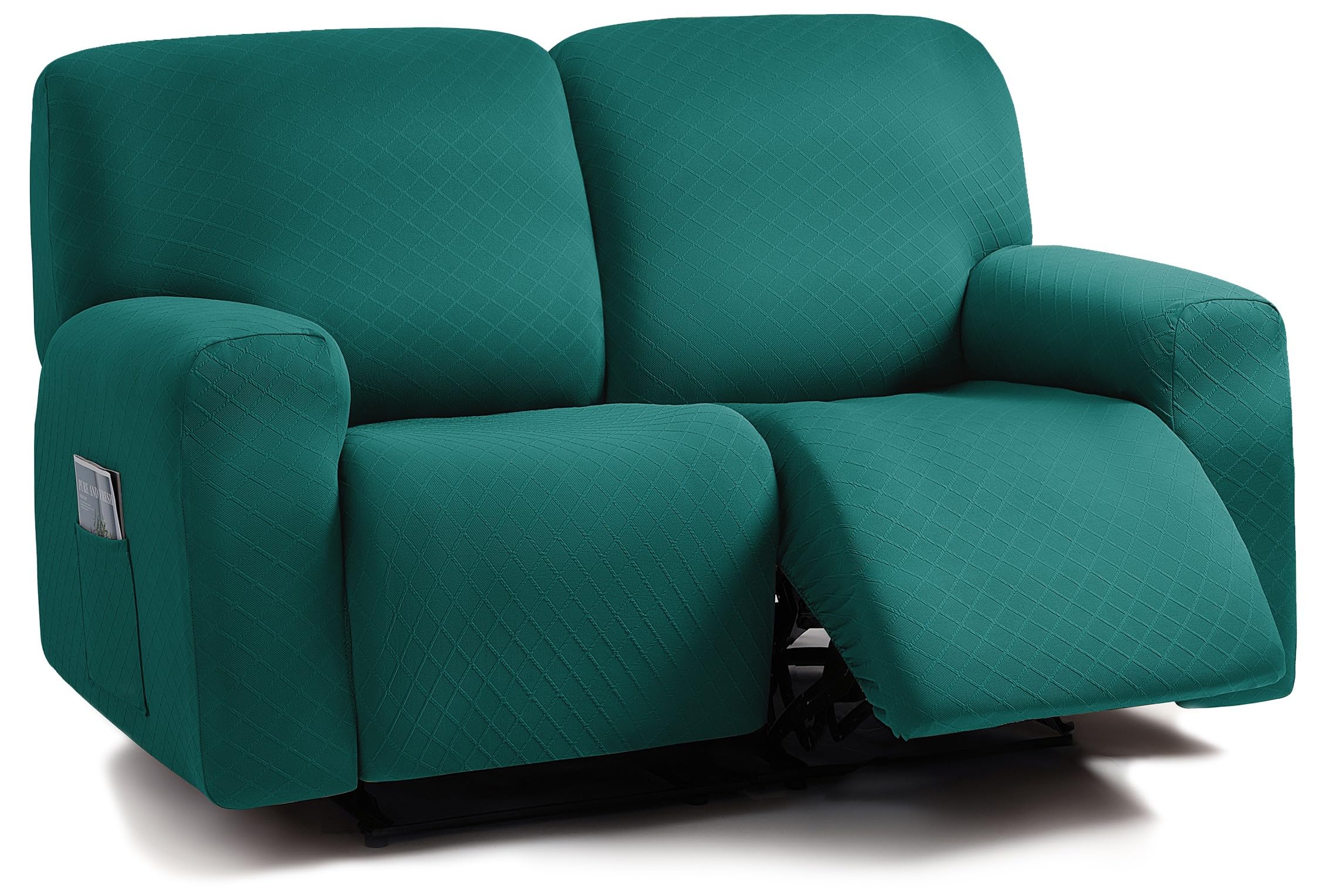 ULTICOR Squared Jacquard Design, Reclining Loveseat