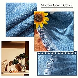VClife Simple Dark Blue Couch Cover Multi-use Thick