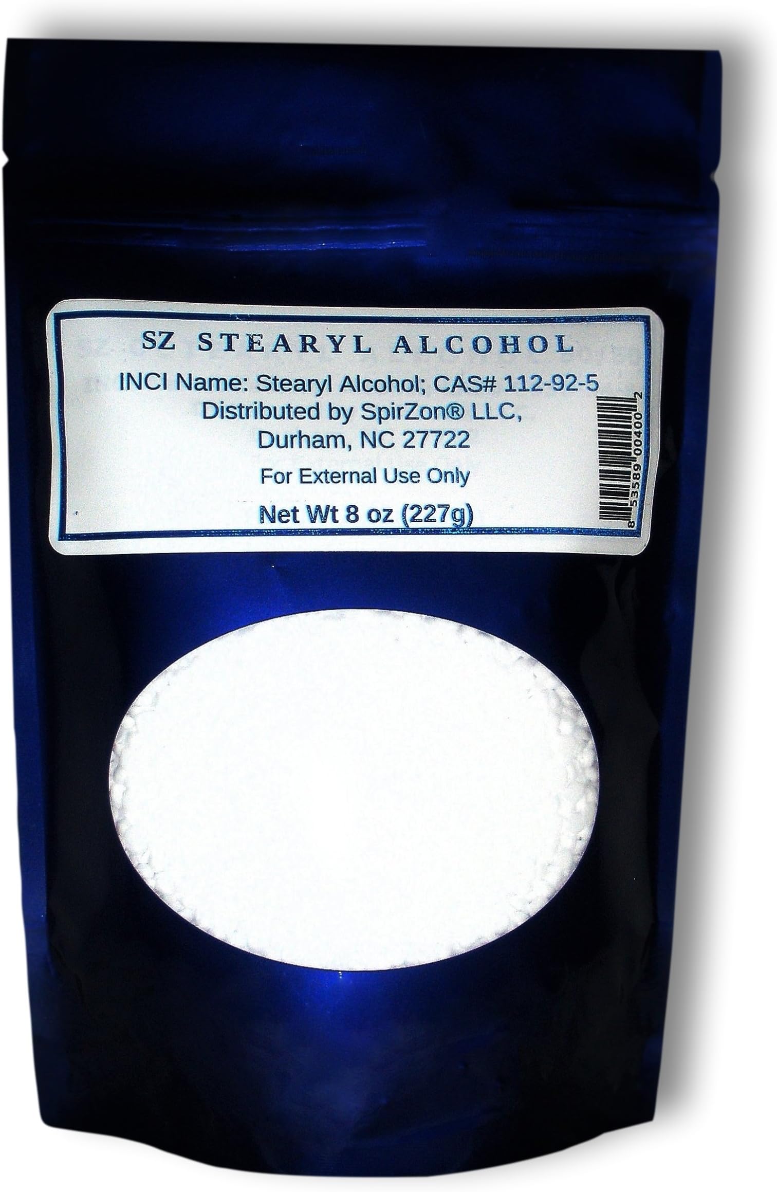 SZ Stearyl Alcohol, 8 oz. for DIY Cosmetics.