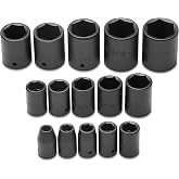 Proto Impact Socket Set,1/2 In Dr,15 pc (J74104)