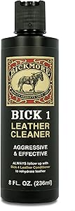 Bickmore Bick 1 Leather Cleaner 8 Ounce - Best Deep Cleaner For Leather Apparel Shoes Boots Handbags Purses Accessories Furniture Auto Interior and More