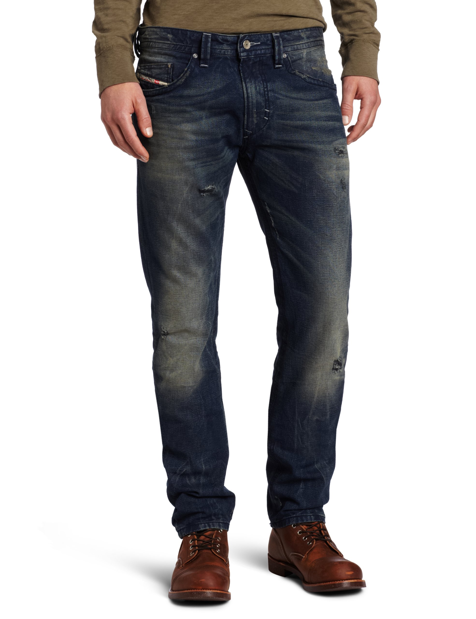 Diesel Men's Thavar Slim Skinny Leg Jean 0802J- Buy Online in Dominica at  dominica.desertcart.com. ProductId : 201349496.