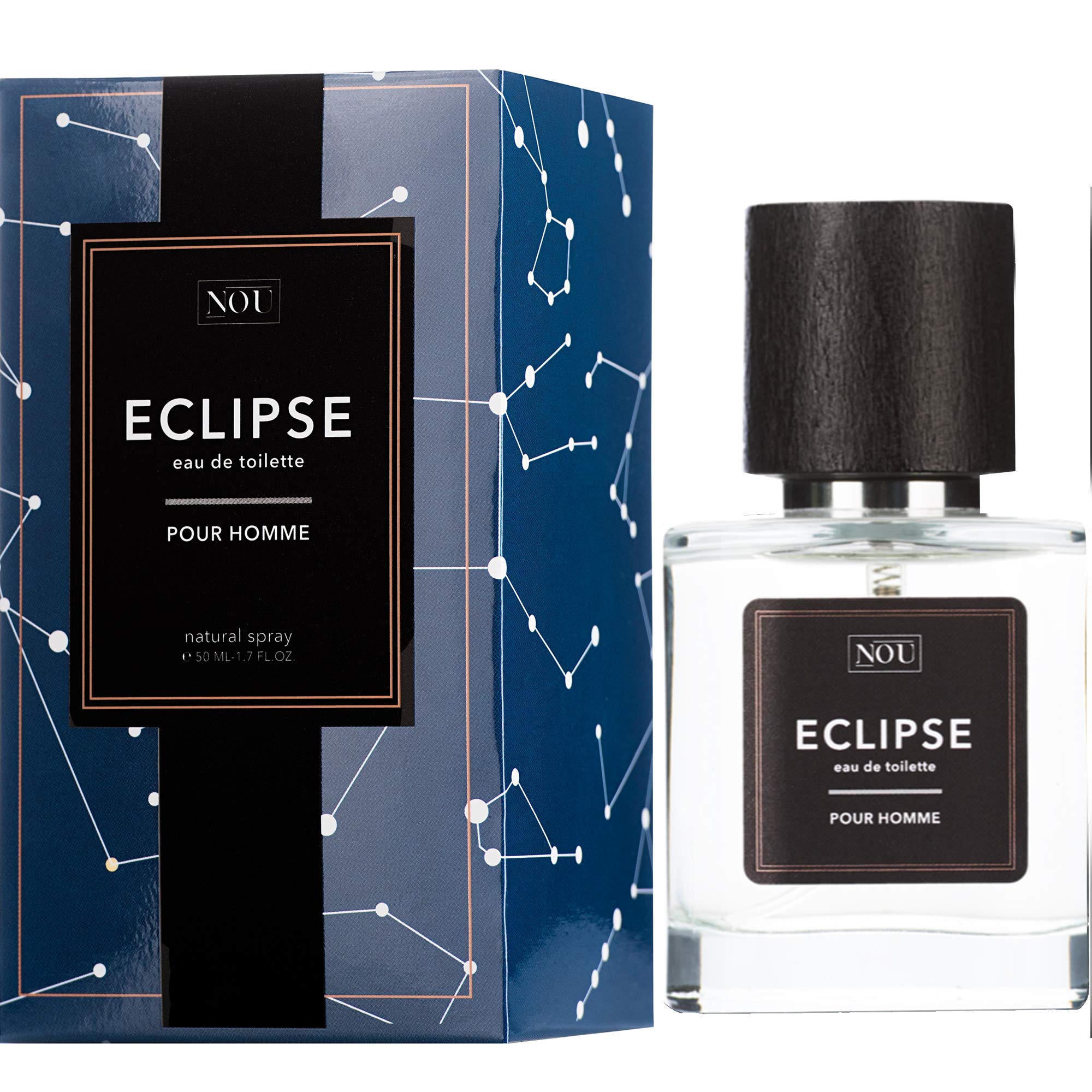 Citrus Eau de Toilette – Natural Fragrance for Men – Citrus, Woody Scent Infused with Essential Oils – Fragrance for Men – NOU Eclipse Eau de Toilette for Men – 50ml Eau de Toilette