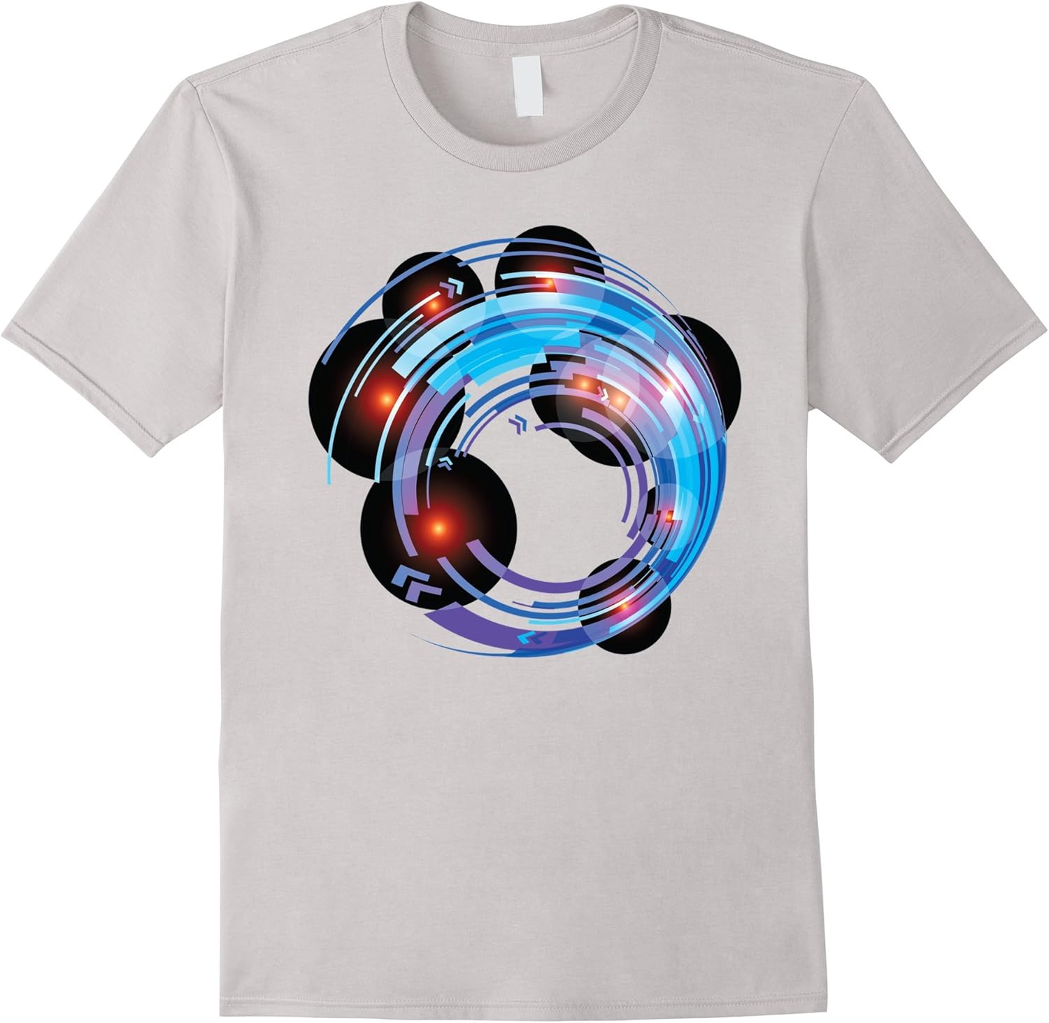 Abstract Circles Design TShirt Clothing