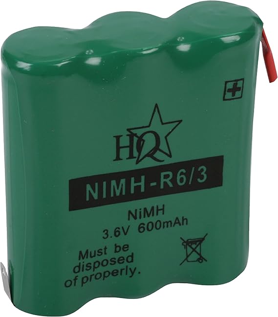 HQ NIMHR6/3 NíquelMetal hidruro (NiMH) 600mAh 3.6V batería Recargable HQ NIMHR6/3 NíquelMetal hidruro (NiMH) 600mAh 3.6V batería Recargable