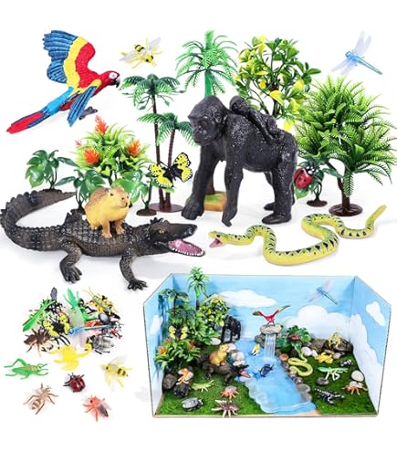 Amazon.com: U.S. Toy Assorted Rain Forest Animal Figures