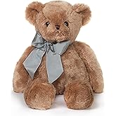 Bearington Collection Gus 18-Inch Brown Teddy Bear Plush Toy - Teddy Bear Stuffed Animal for Baby