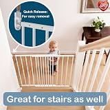 BabyDan MultiDan Extending Metal Stair Gate 62.5-106.8 cm White view 6