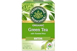 Traditional Medicinals Organic Green Tea Matcha, 16 Bags (Pack of 1)