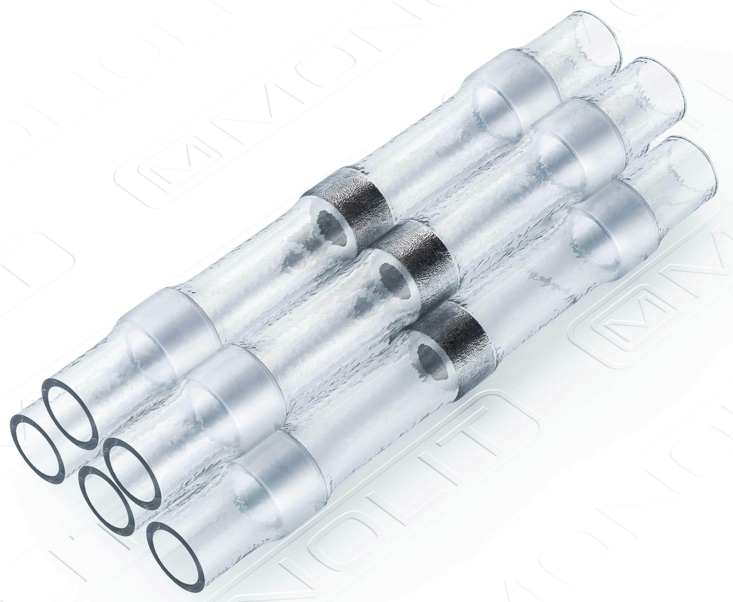 100 pcs Solder Seal Heat Shrink Butt Connectors Electrical Wire Connector White