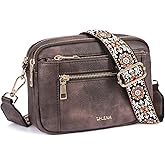 Telena Small Crossbody Bags For Women Vegan Leather Crossbody Purse With Adjustable Wide Strap For Daily Life