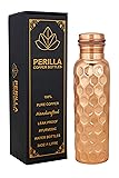 Perilla Home Copper Water Bottle Diamond Finish 34