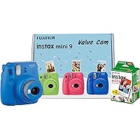 Fujifilm Instax Mini 9 Value Cam Camera with 20 Film Shot Free (Cobalt Blue)