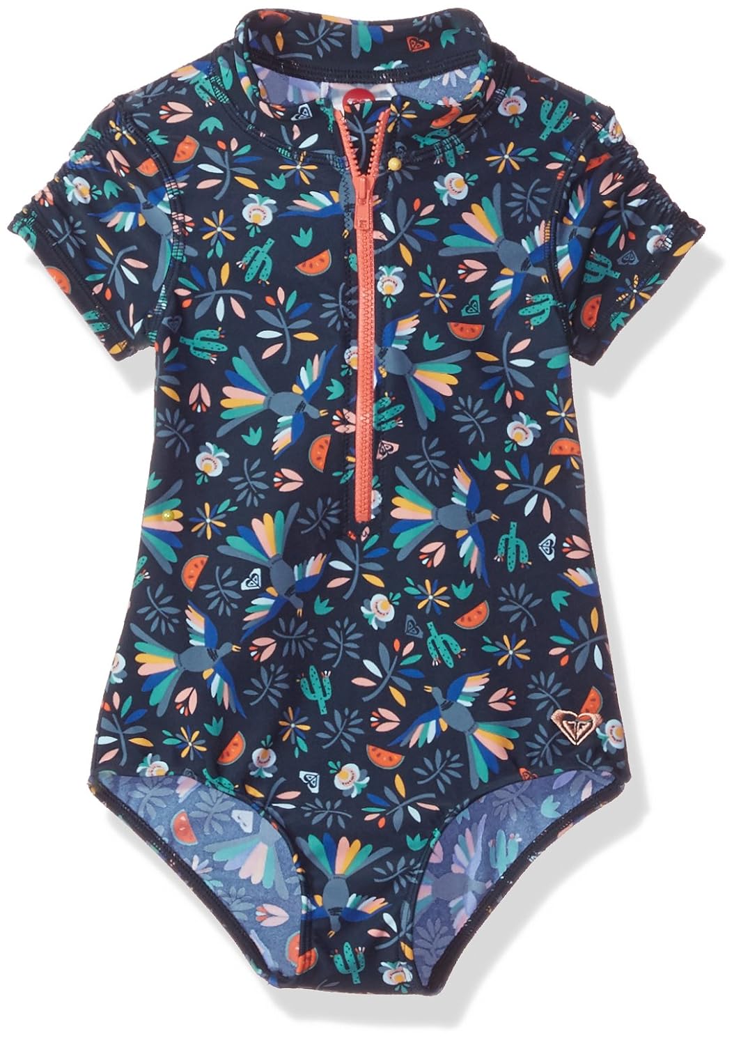 Up To 60 Discount Roxy Girls Birdy Half Zip Onsie Swimsuit The Latest Csdcanteen Com