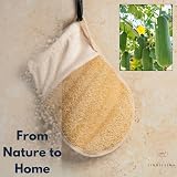 Lindissima Natural Egyptian Loofah Mitt - Exfoliating Body Scrub Glove view 4