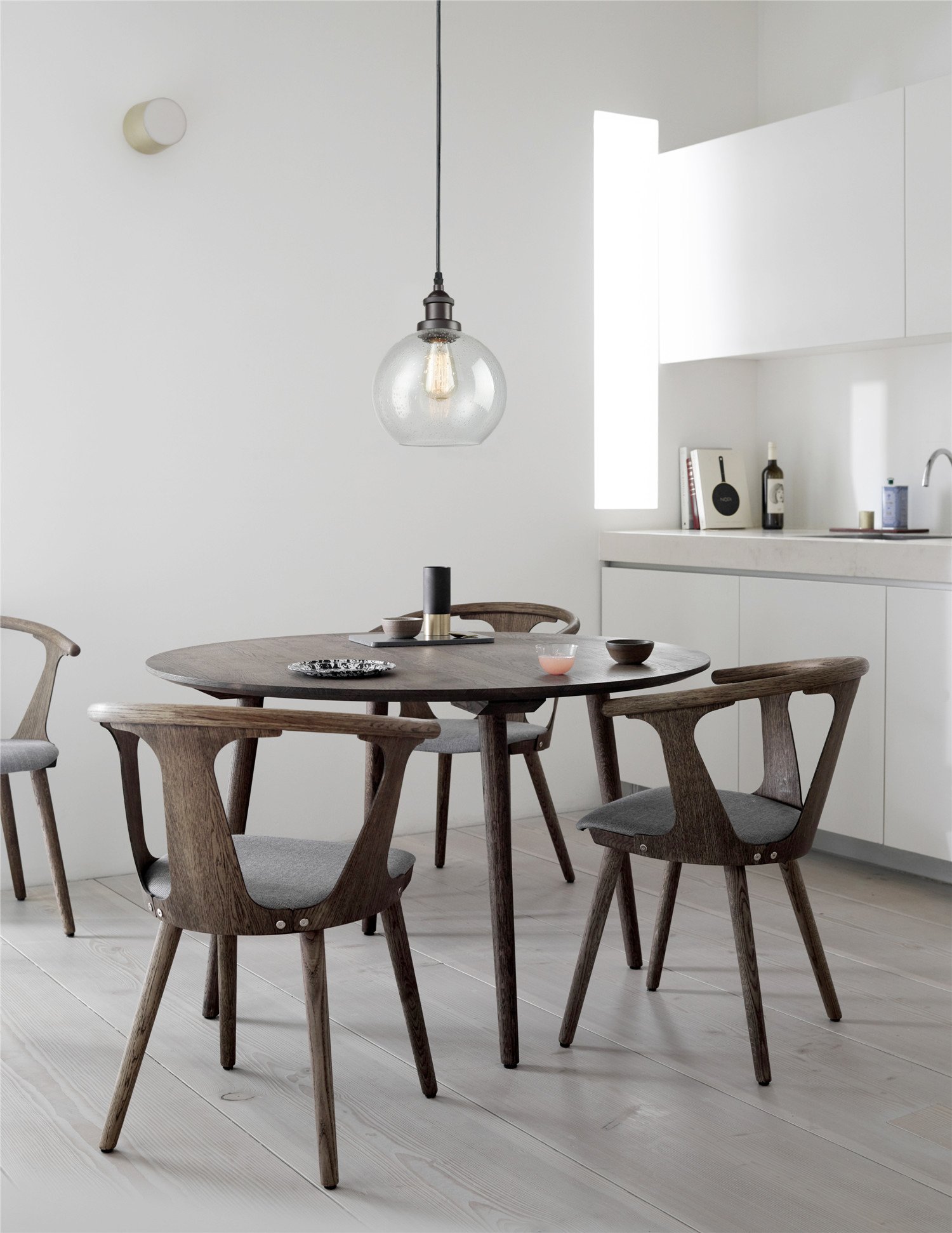 Dazhuan Industrial Vintage Bubble Glass Pendant Light Ceiling Fixture Hanging Lighting