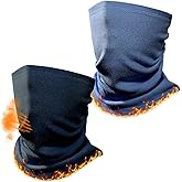 Jelbolin Winter Neck Warmer Gaiter: 2 Pack Thermal Face Cover for Men Women Windproof Fleece Ski Mask for Running Skiing