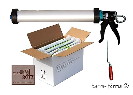 Spritzkork 1 Karton = 20 Stück Bostik lösemittelfrei im Schlauchbeutel 500 ml inkl. Handfugenpistole