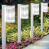 ELECLINK Solar Pathway Lights Outdoor, 6 Pack Upgraded Outdoor Solar Lights for Outside Super Bright Up to 12Hrs, IP65 Waterproof Solar Garden Lights for Yard Landscape Path Walkway Decor(Cool White)