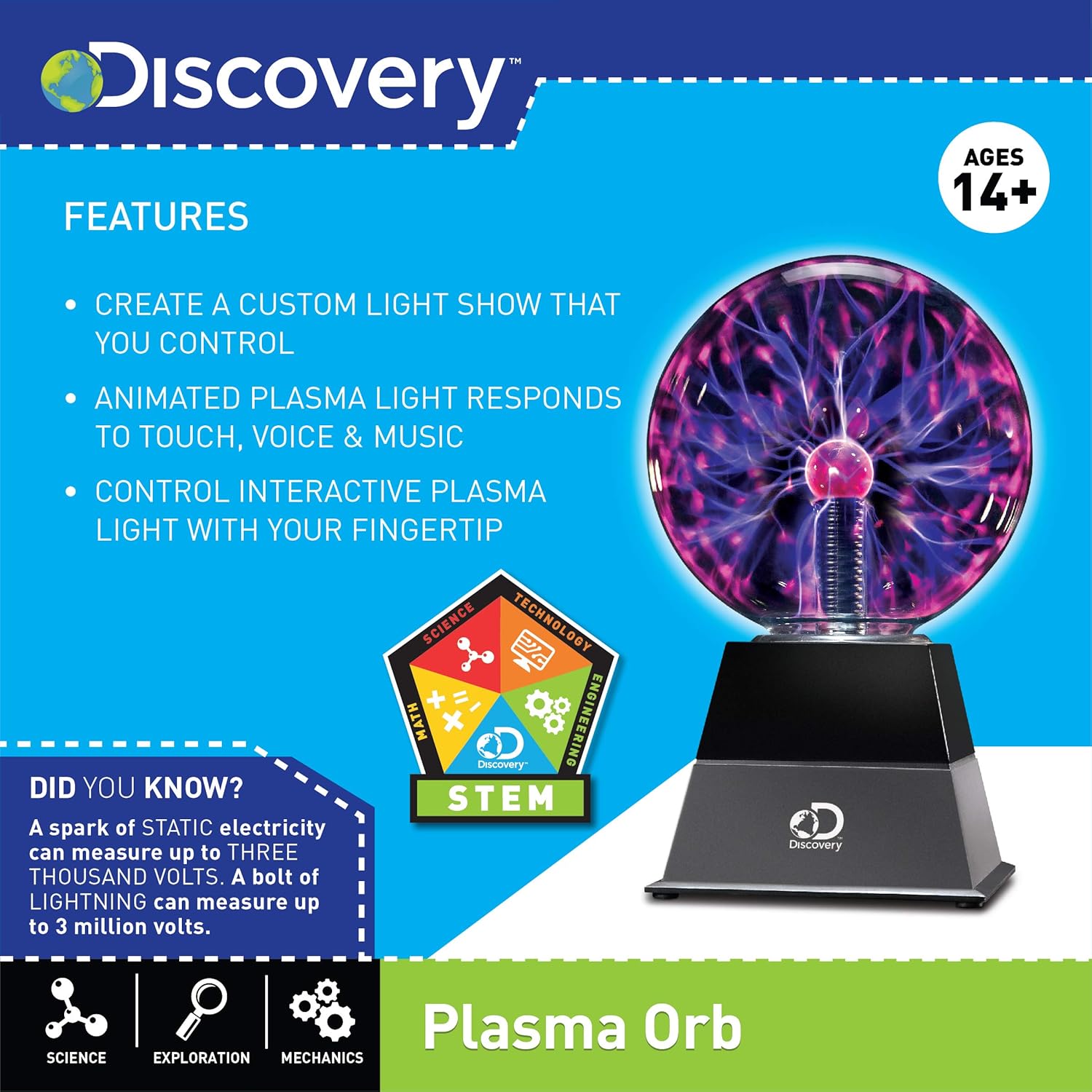 discovery kids plasma globe