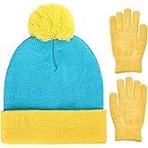 Shinymoon Beanie Hat Knit Pom Halloween Character Cosplay Winter Headwear Knitted Pompom Women Men's Novelty Cute Warm Caps