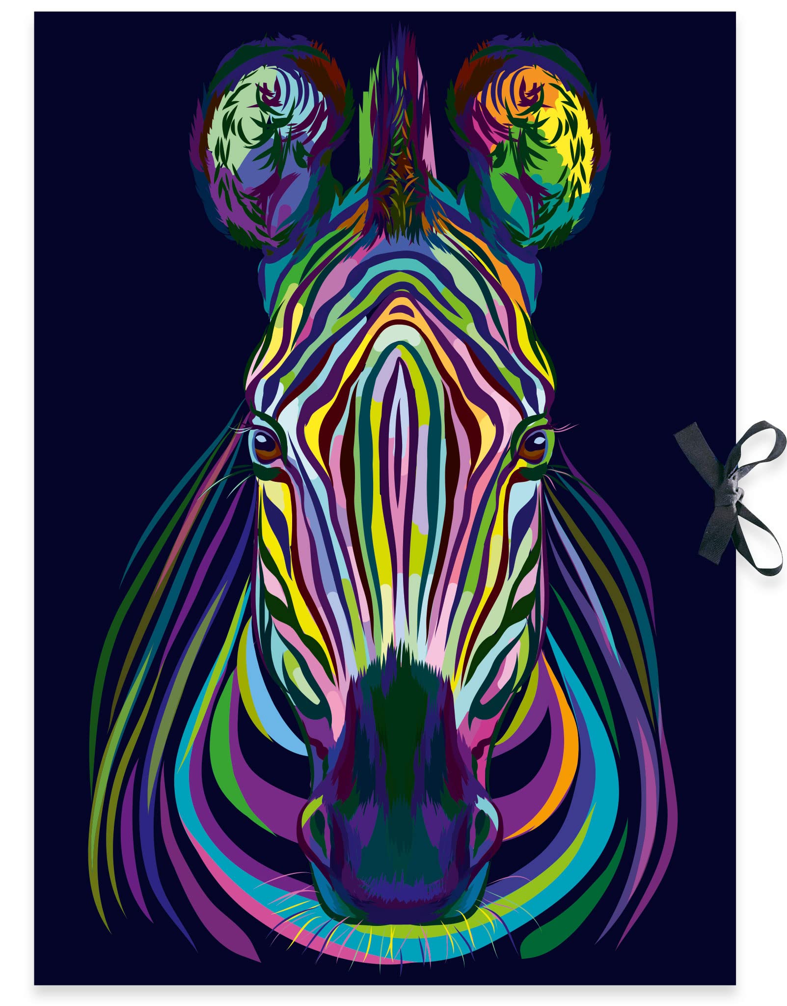 RNK 45365 - Portfolio Folder Neon 44 x 62 cm DIN A2 with Black Fastening Band Pack of 1