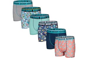 Body Glove Boys Boxer Briefs Pack of 4, 5 or 6 Comfortable and Durable Underwear