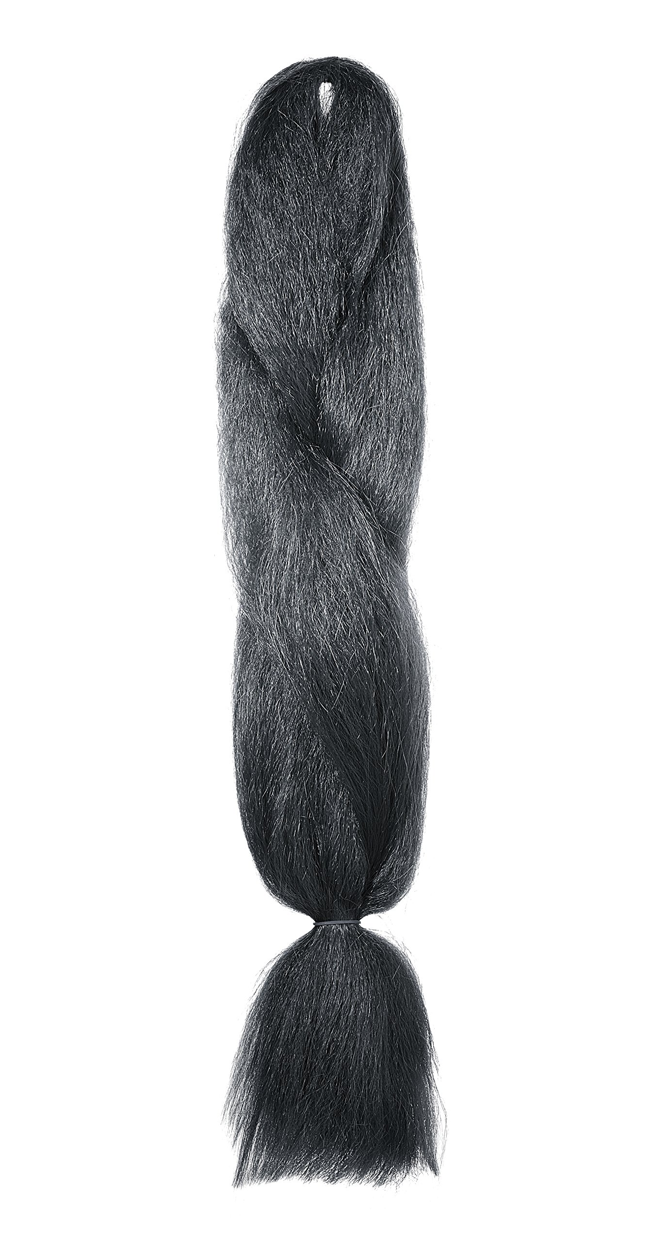 American DreamBrilliant Jumbo Kanekelon Braid for Hair Weaves, Dreads and Avant Garde Creative Styling, Natural Black