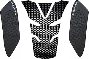 OTOLIMAN Yamaha YZF R6 2006 2007 3D Motorcycle Vinyl Gel Gas Tank Pad Traction Side Protector Decal and Sticker Tankpad (New Generation Silicone-Based Adhesive)