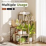 Bamworld 4-Tier Corner Plant Stand Indoor Outdoor Rack view 7