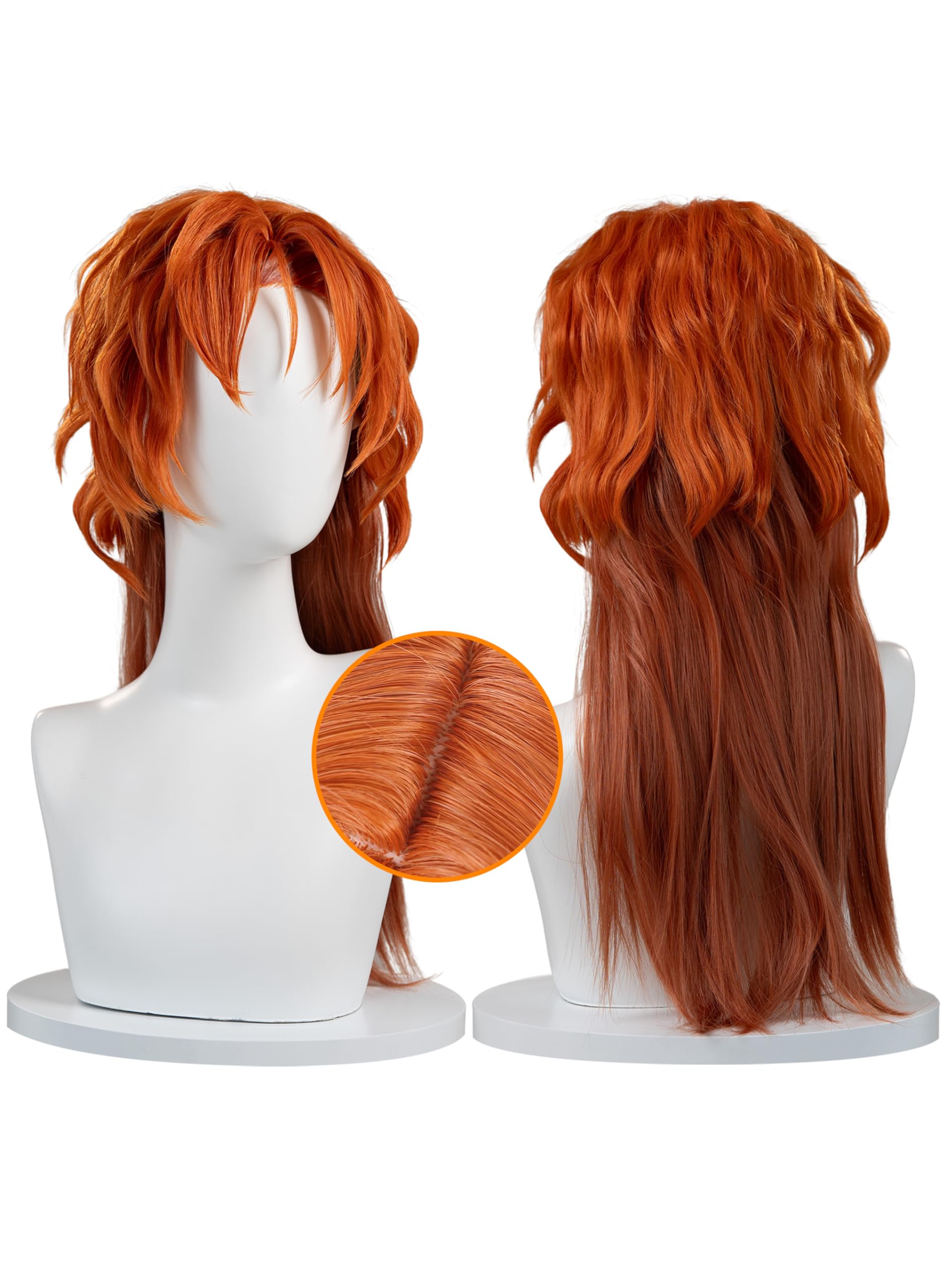 OSIAS Nakahara Chuuya Wig Brown Ombre Wavy Long Synthetic Heat Resistant Hair
