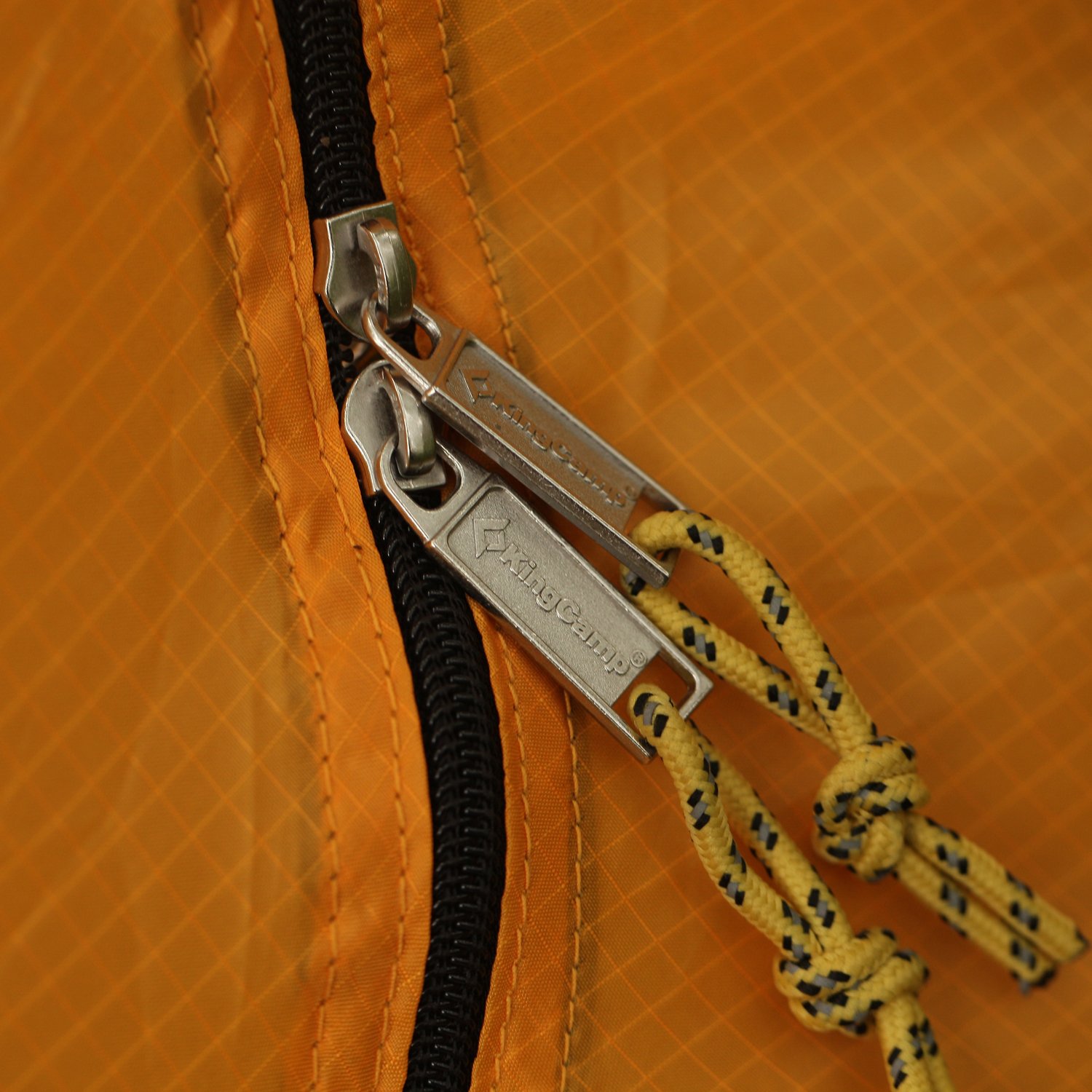 KingCamp Double Layer 2 Person Portable Water Resistant 5000mm Backpacking Tent (Orange)